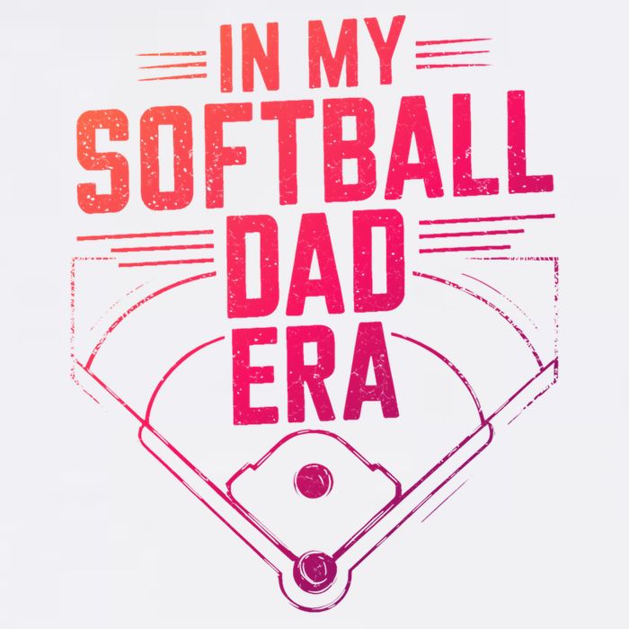In My Softball Dad Era Softball Team Dad Softball Dads Gift Garment-Dyed Sweatshirt