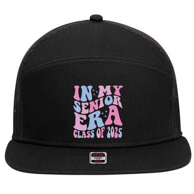In My Senior Era Class Of 2025 Senior 2025 7 Panel Mesh Trucker Snapback Hat
