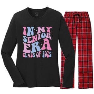 In My Senior Era Class Of 2025 Senior 2025 Women's Long Sleeve Flannel Pajama Set 