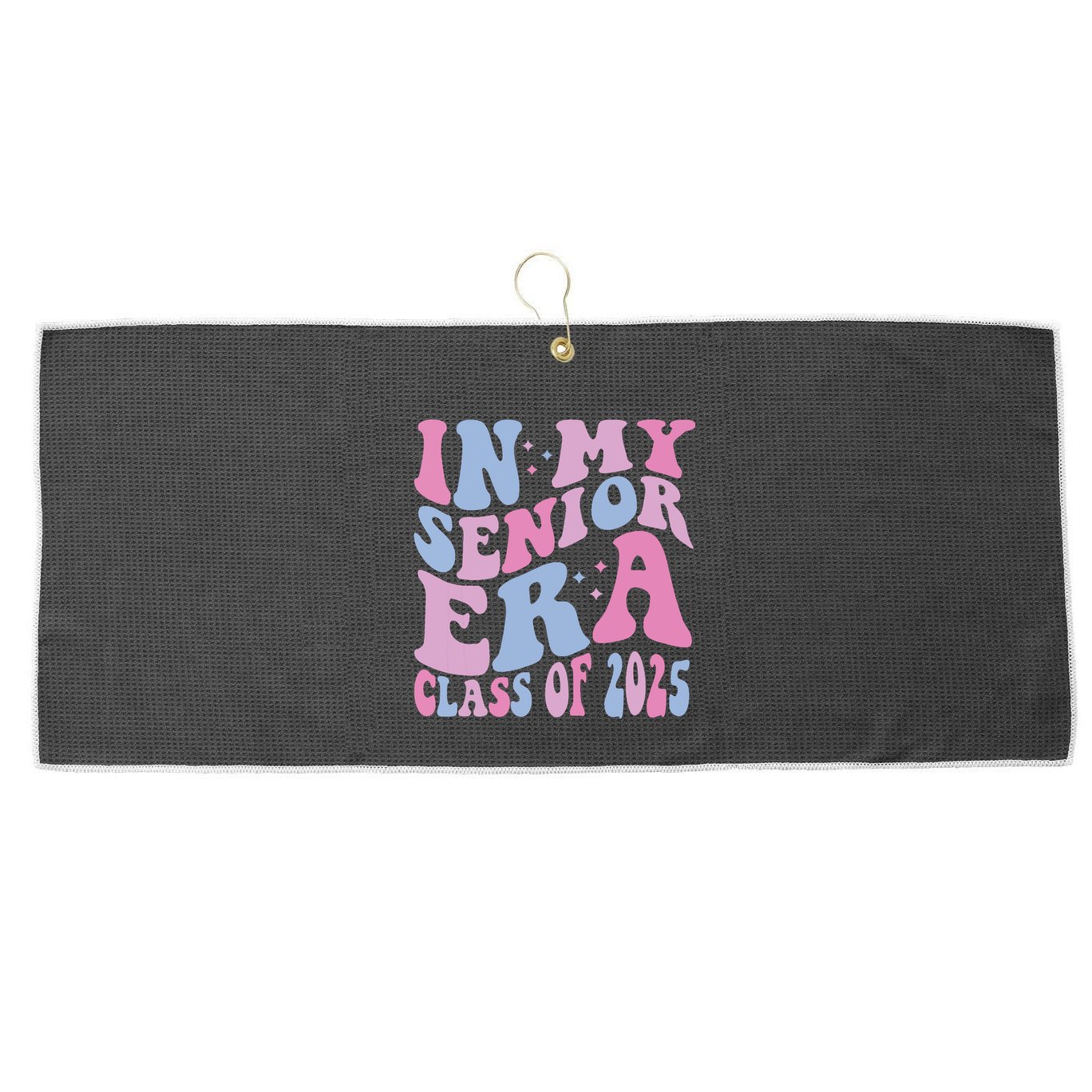 In My Senior Era Class Of 2025 Senior 2025 Large Microfiber Waffle Golf Towel