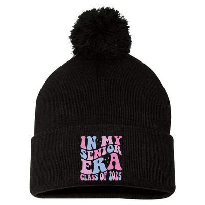 In My Senior Era Class Of 2025 Senior 2025 Pom Pom 12in Knit Beanie