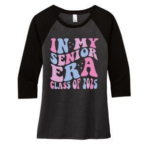 In My Senior Era Class Of 2025 Senior 2025 Women's Tri-Blend 3/4-Sleeve Raglan Shirt