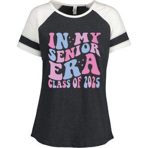 In My Senior Era Class Of 2025 Senior 2025 Enza Ladies Jersey Colorblock Tee