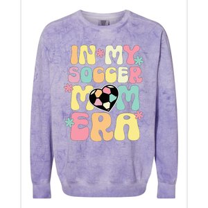 In My Soccer Mom Era Soccer Mama Funny Soccer Game Day Colorblast Crewneck Sweatshirt