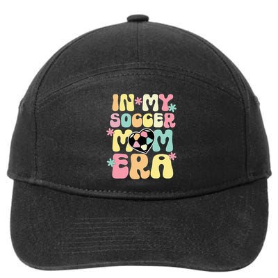 In My Soccer Mom Era Soccer Mama Funny Soccer Game Day 7-Panel Snapback Hat