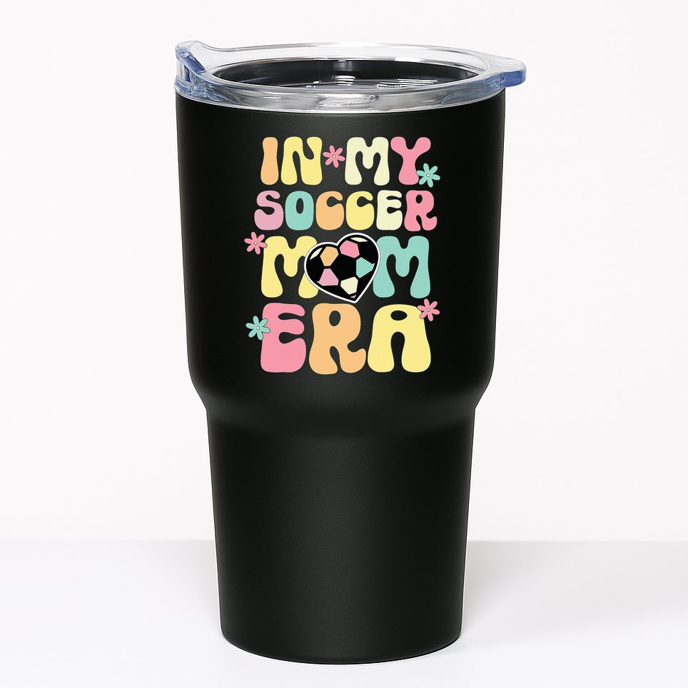 In My Soccer Mom Era Soccer Mama Funny Soccer Game Day Tumbler