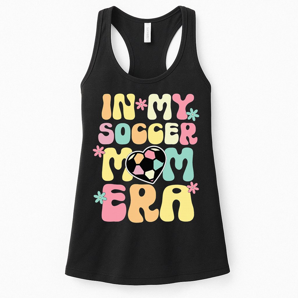 In My Soccer Mom Era Soccer Mama Funny Soccer Game Day Womens Tank Top