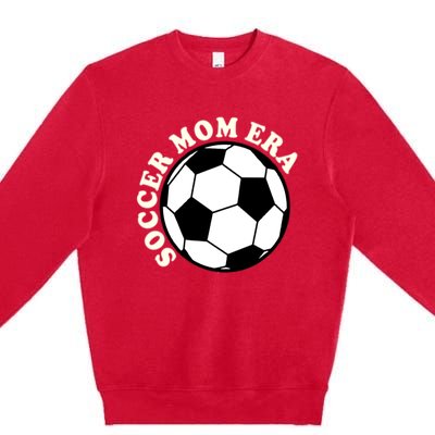 In My Soccer Mom Era Gift Premium Crewneck Sweatshirt