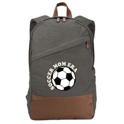 In My Soccer Mom Era Gift Cotton Canvas Backpack