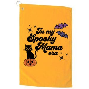 In My Spooky Mama Era Funny Pregnancy Mom Halloween Meaningful Gift Platinum Collection Golf Towel