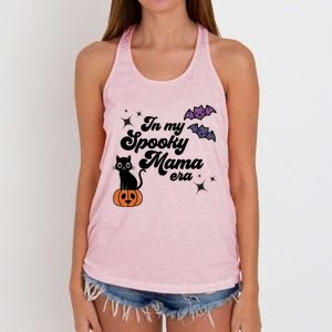 In My Spooky Mama Era Funny Pregnancy Mom Halloween Meaningful Gift Women's Knotted Racerback Tank