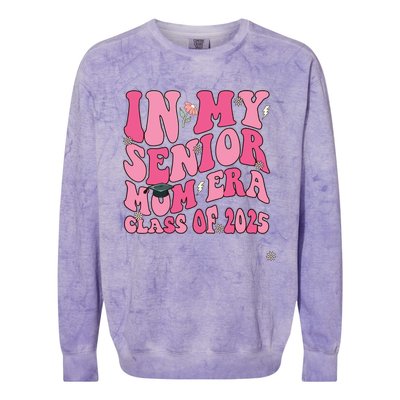 In My Senior Mom Era Class Of 2025 Masters Graduation Colorblast Crewneck Sweatshirt