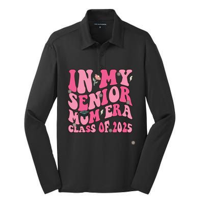 In My Senior Mom Era Class Of 2025 Masters Graduation Silk Touch Performance Long Sleeve Polo