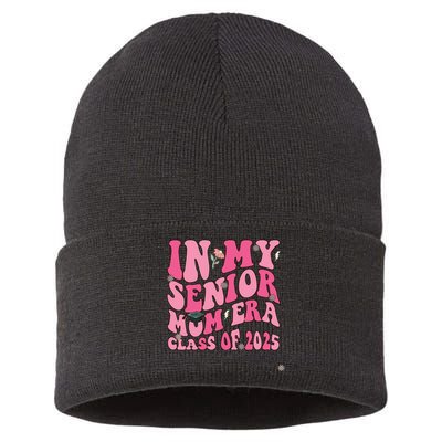 In My Senior Mom Era Class Of 2025 Masters Graduation Sustainable Knit Beanie