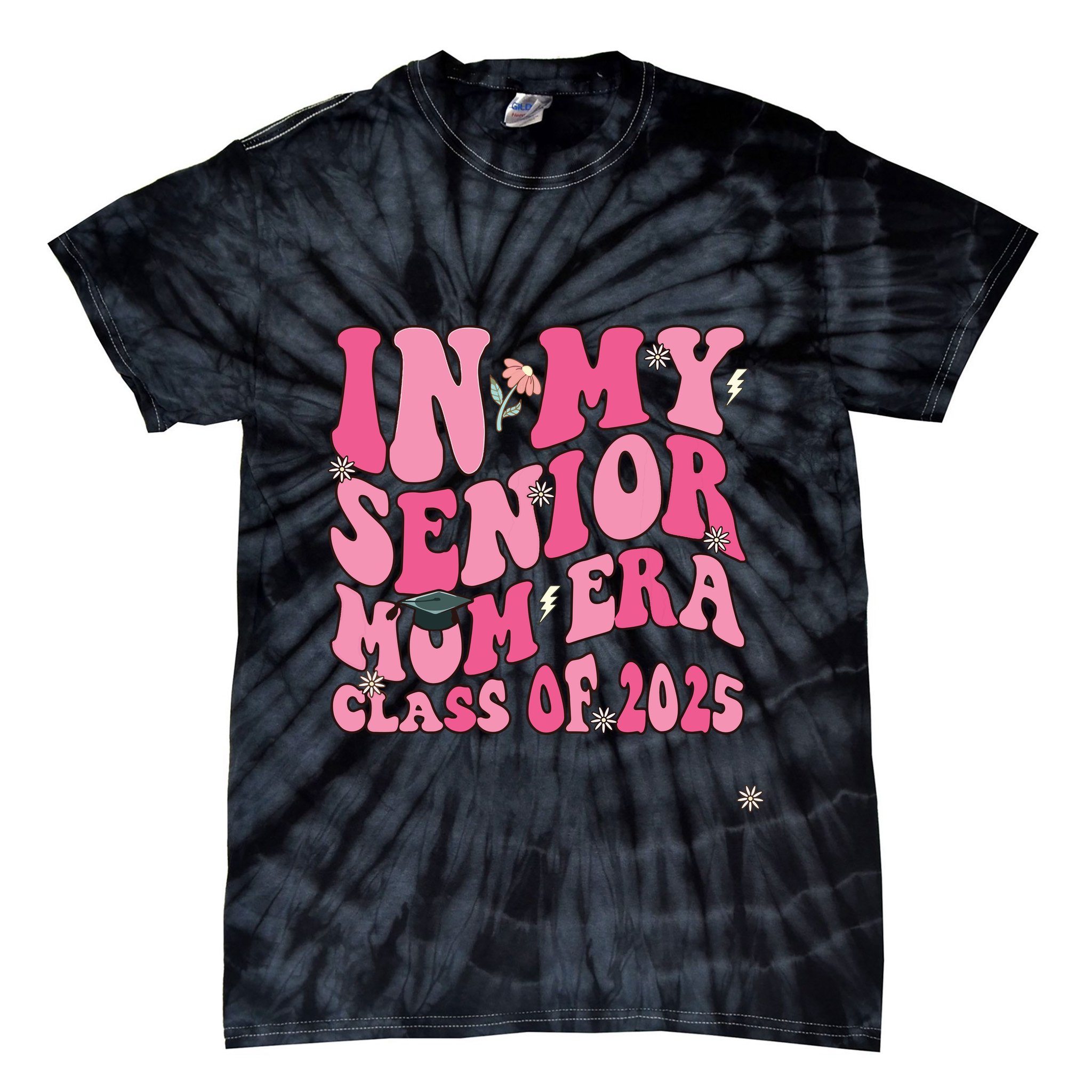 In My Senior Mom Era Class Of 2025 Masters Graduation Tie-Dye T-Shirt