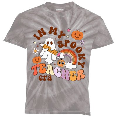 In My Spooky Teacher Era Ghost Teacher Halloween Kids Tie-Dye T-Shirt