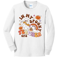 In My Spooky Teacher Era Ghost Teacher Halloween Kids Long Sleeve Shirt