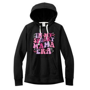 In My Spooky Mama Era Ghost Groovy Halloween Trick Or Treat Gift Women's Fleece Hoodie