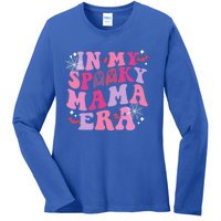 In My Spooky Mama Era Ghost Groovy Halloween Trick Or Treat Gift Ladies Long Sleeve Shirt