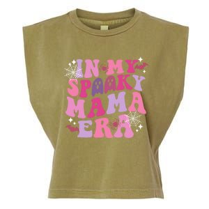 In My Spooky Mama Era Ghost Groovy Halloween Trick Or Treat Gift Garment-Dyed Women's Muscle Tee