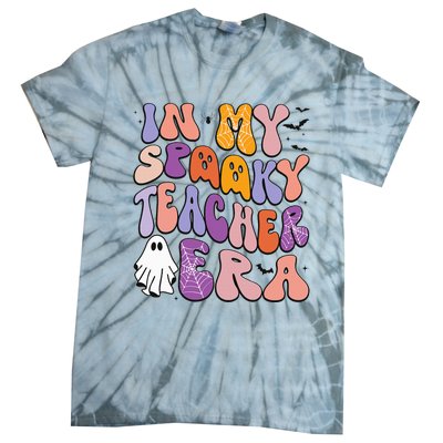 in my spooky teacher era groovy ghost teacher halloween Tie-Dye T-Shirt