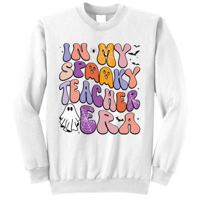 in my spooky teacher era groovy ghost teacher halloween Sweatshirt