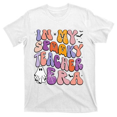 in my spooky teacher era groovy ghost teacher halloween T-Shirt