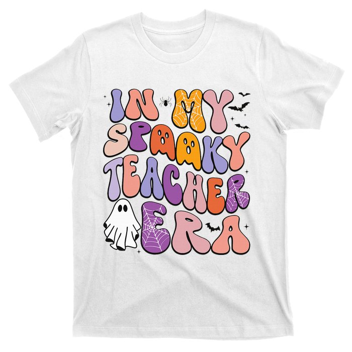 in my spooky teacher era groovy ghost teacher halloween T-Shirt