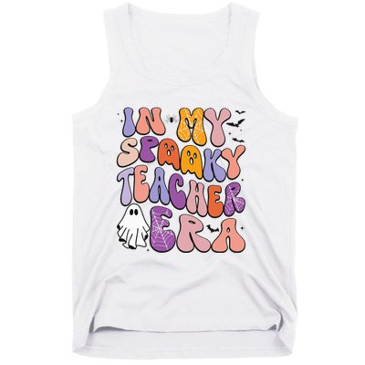 in my spooky teacher era groovy ghost teacher halloween Tank Top