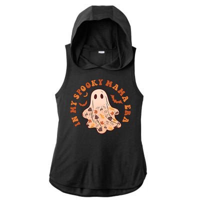 In My Spooky Mama Era Groovy Halloween Gift 2 Sided Great Gift Ladies PosiCharge Tri-Blend Wicking Draft Hoodie Tank