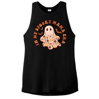 In My Spooky Mama Era Groovy Halloween Gift 2 Sided Great Gift Ladies PosiCharge Tri-Blend Wicking Tank