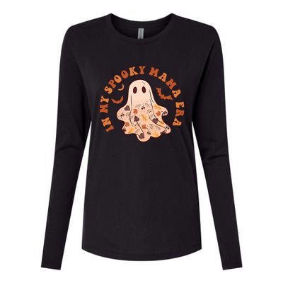 In My Spooky Mama Era Groovy Halloween Gift 2 Sided Great Gift Womens Cotton Relaxed Long Sleeve T-Shirt