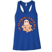 In My Spooky Mama Era Groovy Halloween Gift 2 Sided Great Gift Women's Racerback Tank