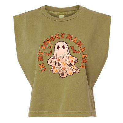 In My Spooky Mama Era Groovy Halloween Gift 2 Sided Great Gift Garment-Dyed Women's Muscle Tee