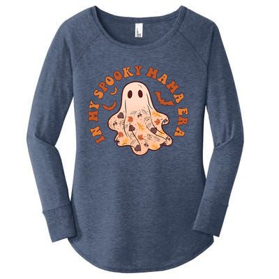 In My Spooky Mama Era Groovy Halloween Gift 2 Sided Great Gift Women's Perfect Tri Tunic Long Sleeve Shirt