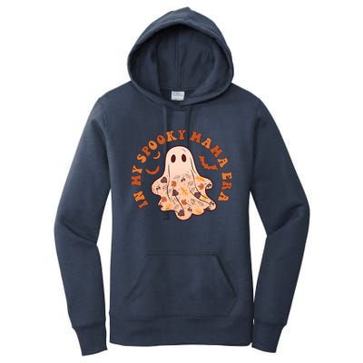 In My Spooky Mama Era Groovy Halloween Gift 2 Sided Great Gift Women's Pullover Hoodie