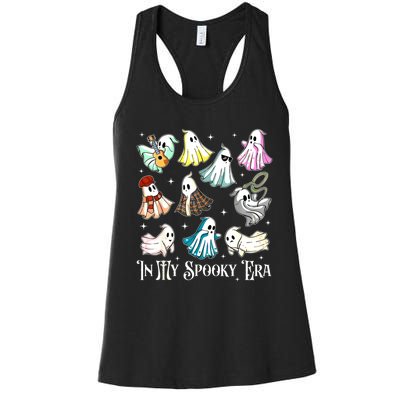 In My Spooky Era Music Lover Cute Ghost Halloween Costume Women's Racerback Tank