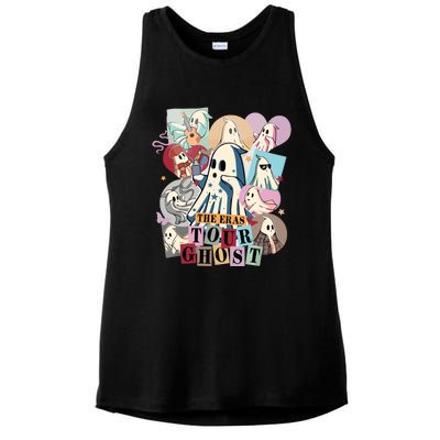 In My Spooky Era Groovy Hippie Halloween Ghost Ladies PosiCharge Tri-Blend Wicking Tank