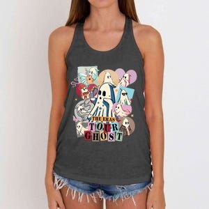 In My Spooky Era Groovy Hippie Halloween Ghost Women's Knotted Racerback Tank