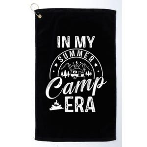 In My Summer Camp Era Camping Squad Adventure Nature Lover Gift Platinum Collection Golf Towel