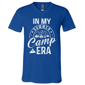 In My Summer Camp Era Camping Squad Adventure Nature Lover Gift V-Neck T-Shirt