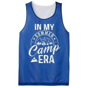 In My Summer Camp Era Camping Squad Adventure Nature Lover Gift Mesh Reversible Basketball Jersey Tank