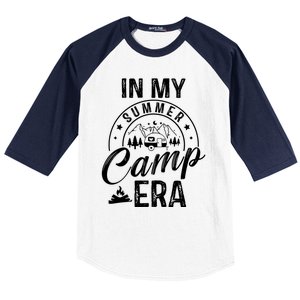 In My Summer Camp Era Camping Squad Adventure Nature Lover Gift Baseball Sleeve Shirt