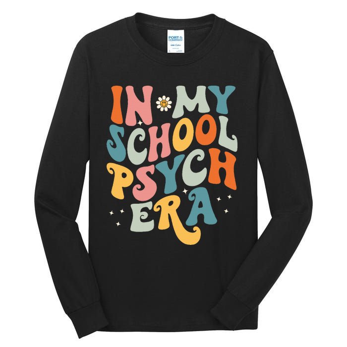 In My School Psych Era Retro School Psychologist Psychology Tall Long Sleeve T-Shirt