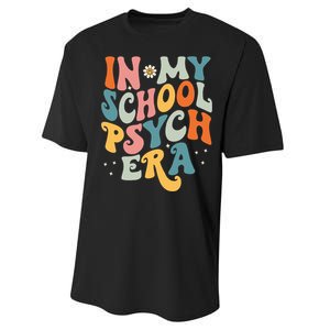 In My School Psych Era Retro School Psychologist Psychology Performance Sprint T-Shirt