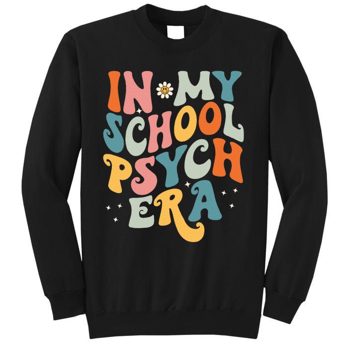 In My School Psych Era Retro School Psychologist Psychology Tall Sweatshirt