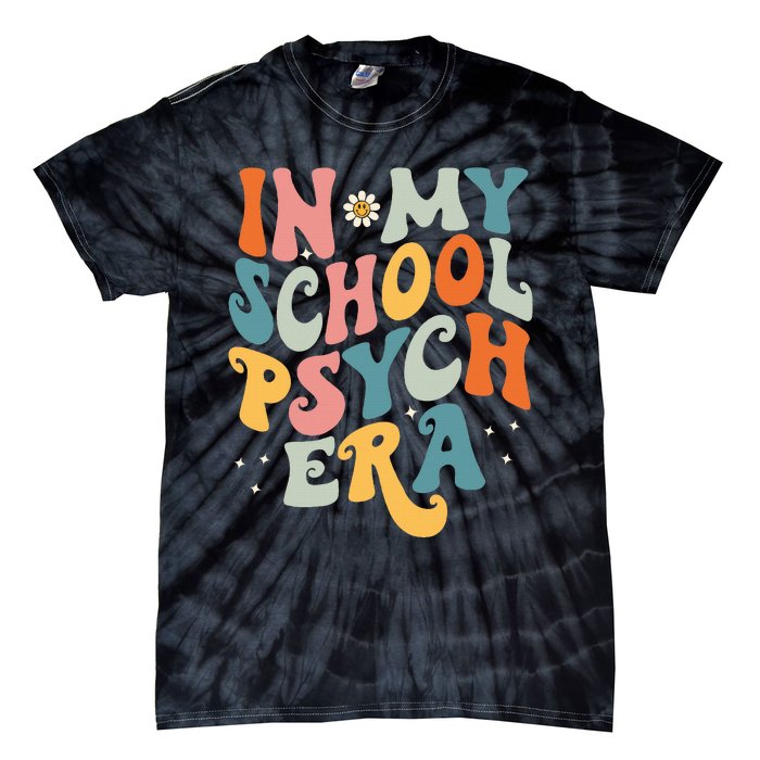 In My School Psych Era Retro School Psychologist Psychology Tie-Dye T-Shirt