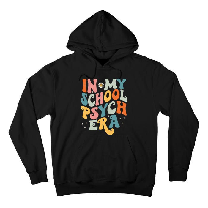 In My School Psych Era Retro School Psychologist Psychology Tall Hoodie