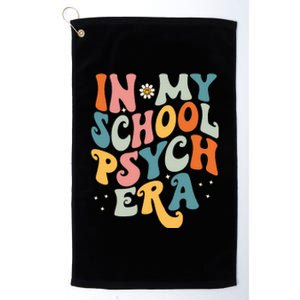 In My School Psych Era Retro School Psychologist Psychology Platinum Collection Golf Towel