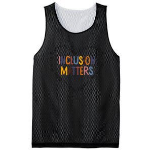 Inclusion Matters Special Education Autism Awareness Teacher Mesh Reversible Basketball Jersey Tank